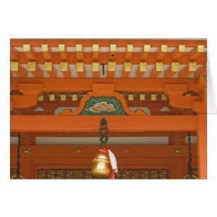 Japan, Kyoto, Fushimi, Inari stora helgedomen Hälsningskort