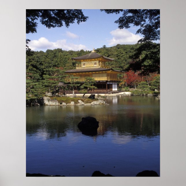 Japan, Kyoto, Golden Pavilion, Zen Temple Poster (Framsidan)