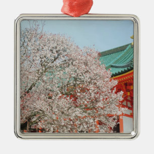 Japan, Kyoto. Shinto-kärlekskörsbär Julgransprydnad Metall