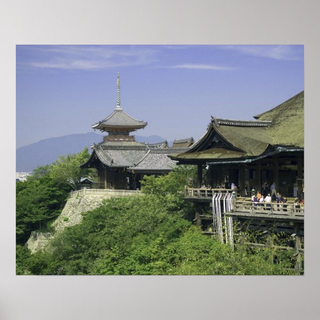 Japan, Kyoto, The View from Kiyomizu Temple Poster (Framsidan)