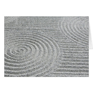 Japan, Kyoto, Tofukuji-templet, Mönster i sand Hälsningskort