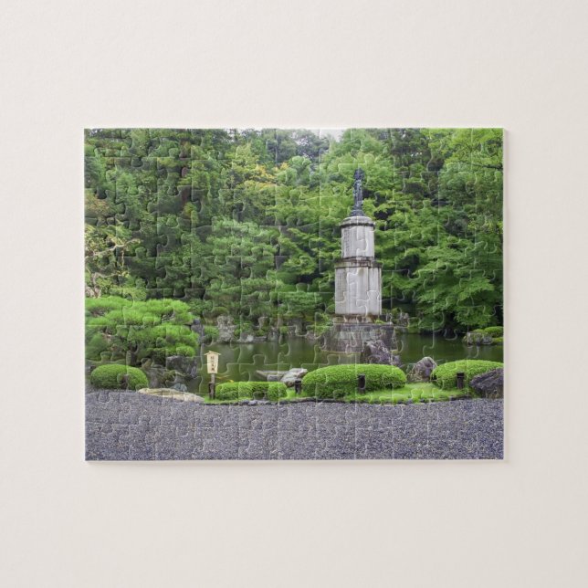 Japan, Kyoto, Tyst Stenträdgård Pussel (Horisontell)