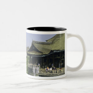 Japan, Kyoto, Utsikt från Kiyomizu-templet Två-Tonad Mugg