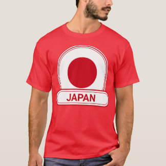 Japan Land Badge Japan Flagga T Shirt