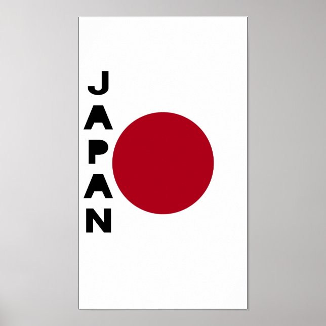Japan Land Flagga Poster (Framsidan)