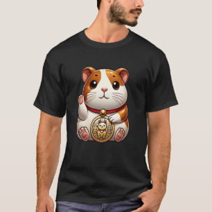 Japan Lucky Guinea Pig Maneki Neko Tur Japanes T Shirt