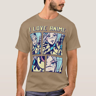 Japan Manga Anime Animation I Love Anime T Shirt