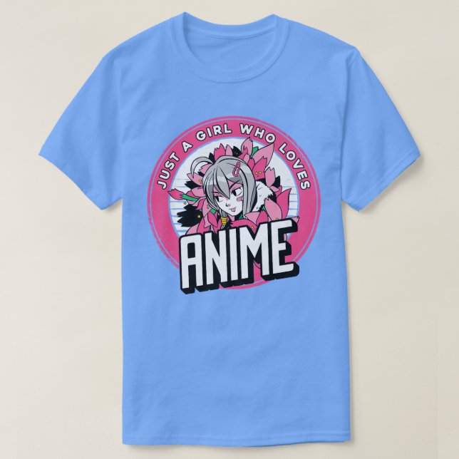 Japan Manga Anime är bara en flicka som Kärlek Ani T Shirt (Design framsida)