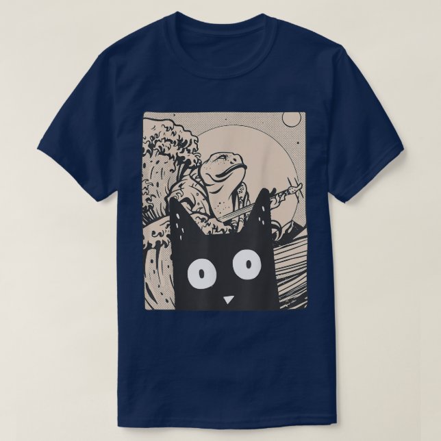 Japan Manga Harajuku Otaku Graphic Artwork Frog Wa T Shirt (Design framsida)