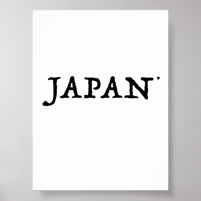 Japan - minimalistic typography poster (Framsidan)