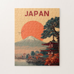 Japan Mont Fuji vintage Pussel