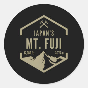 Japan Mt Fuji Runt Klistermärke