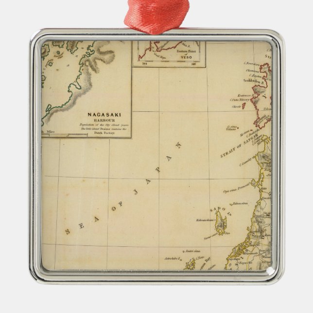 Japan Nagasaki Julgransprydnad Metall (Framsidan)