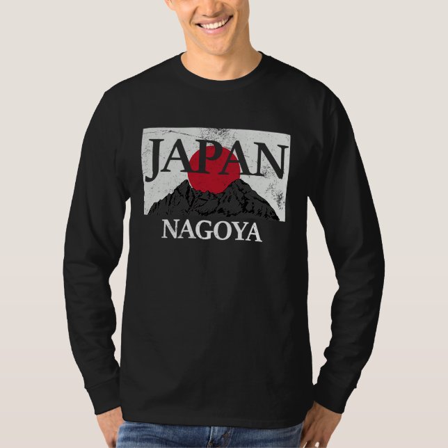 Japan Nagoya Fuji San Flag T Shirt (Framsida)