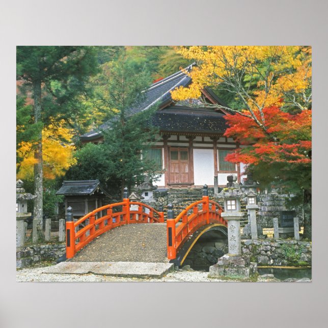 Japan, Nara, Ryuzenji Temple Poster (Framsidan)