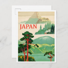 Japan Nature Art Vintage Travel Vykort
