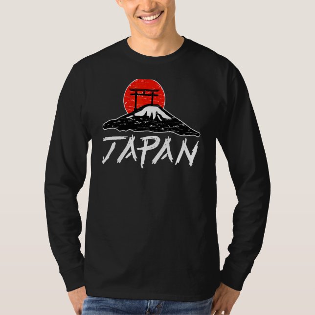 Japan Nihon Fuji Torii Sol 1 T Shirt (Framsida)