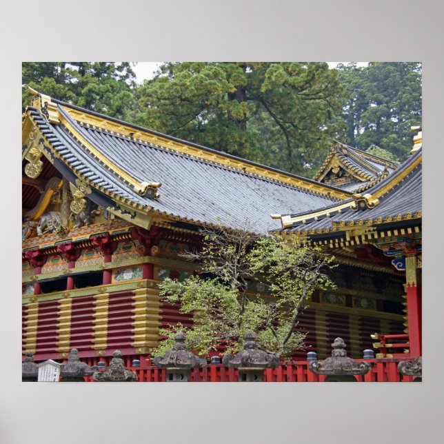 Japan, Nikko. Toshogu-helgedomen och mausoleum 2 Poster (Framsidan)