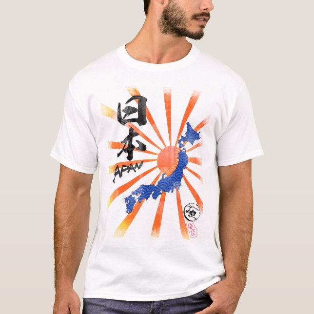 Japan = Nippon Kanji Tee Shirt (Framsida)