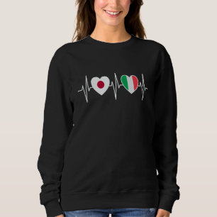 Japan Och Italien Italienska Flaggan Flaggor T Shirt