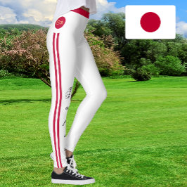 Japan och Japanska Flagga, mode, resa/sport fläkt Leggings