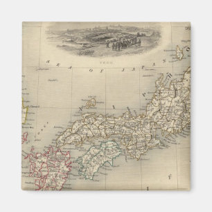 Japan och Sydkorea Magnet