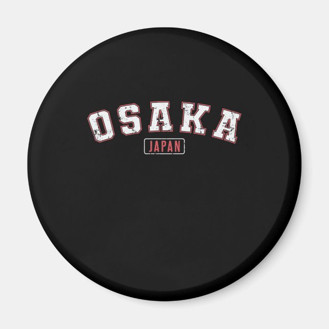 Japan Osaka Metropole i Japan Magnet (Framsidan)