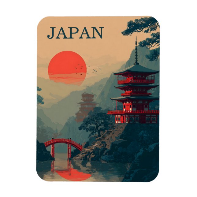 Japan Pagod vintage Magnet (Vertikal)