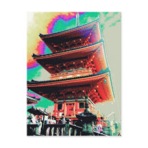 Japan Pagoda Psychedelic Series