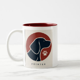 japan pointer Två-Tonad mugg