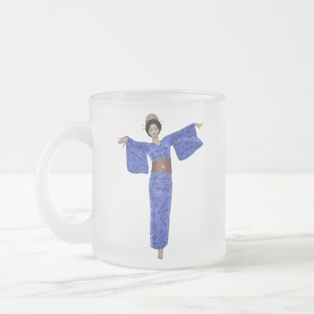 Japan Relief Donation- Blue Kimono Geisha Mugg (Vänster)