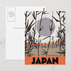 Japan resa affisch vykort
