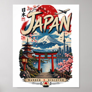 Japan Resa | Mount Fuji Vintage Japanska Poster