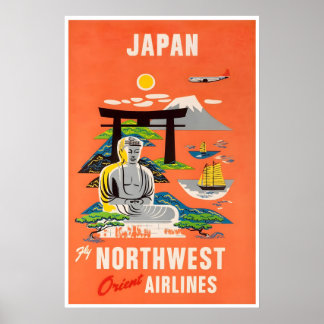 Japan Resa Poster Affisch Japansk Konst Nordväst