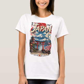 Japan Resa T-Shirt | Mount Fuji Vintage Japanska