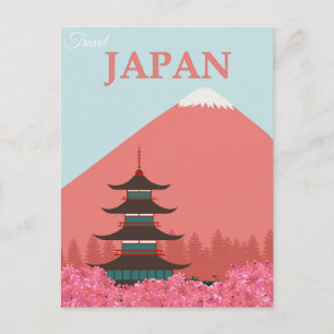 Japan Resemärke Vykort