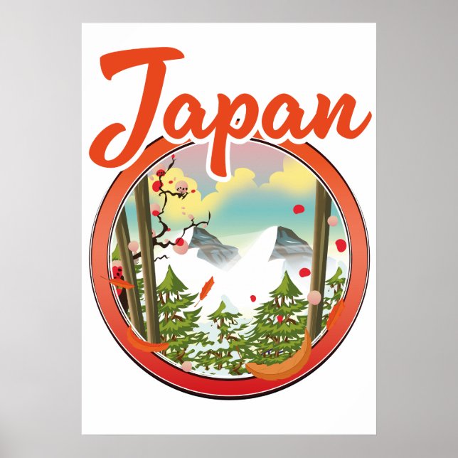 Japan reslogotyp poster (Framsidan)