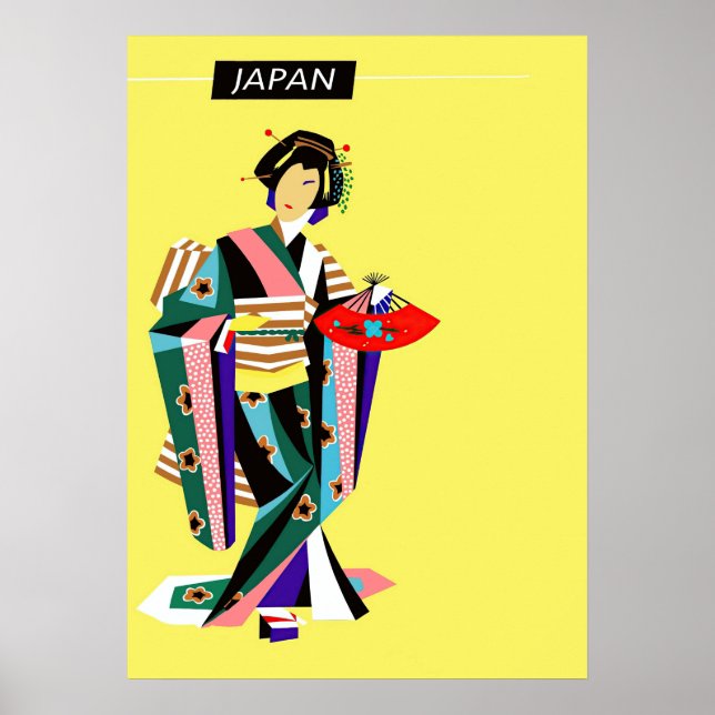 Japan Retro Vintage resor Poster (Framsidan)