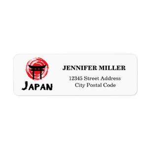 Japan Returadress Etikett