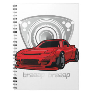 Japan Rotary Mazda RX7 BRAAP Anteckningsbok