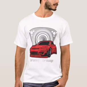 Japan Rotary Mazda RX7 BRAAP T Shirt