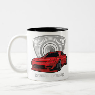Japan Rotary Mazda RX7 BRAAP Två-Tonad Mugg