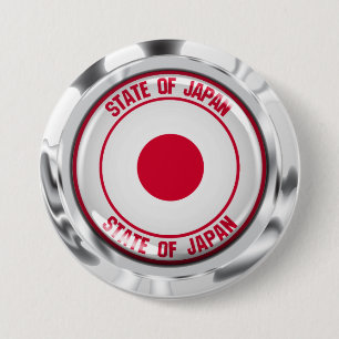 Japan Round Emblem Knapp