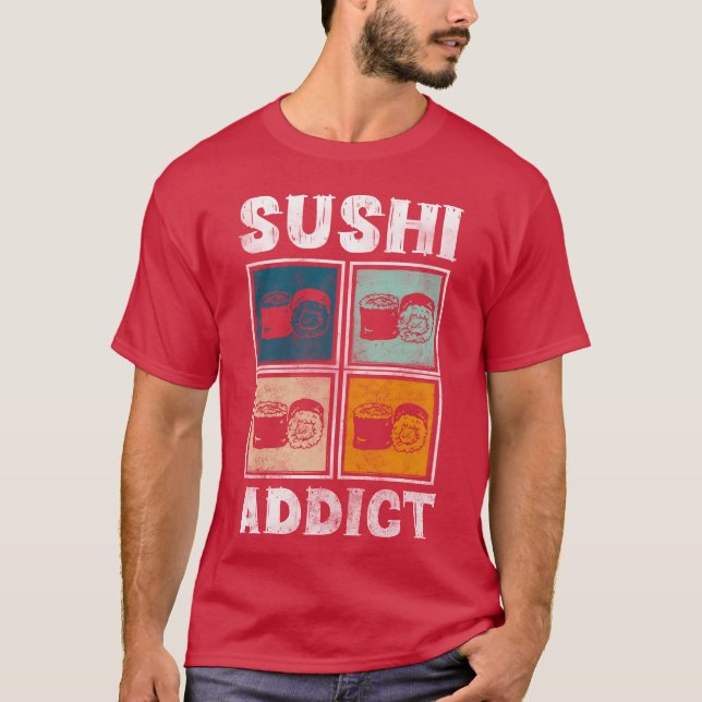 Japan Running Sushi Food Nori friend T Shirt (Framsida)