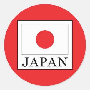 Japan Runt Klistermärke