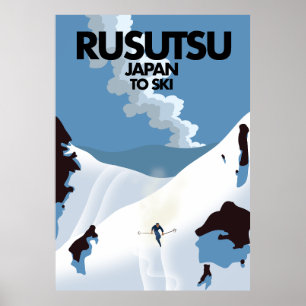 Japan Rusutsu-skidutskrift Poster