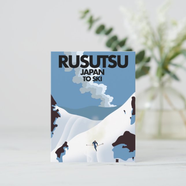 Japan Rusutsu-skidutskrift Vykort (Stående Fram)