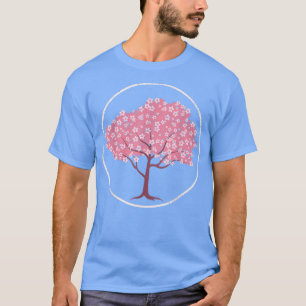 Japan Sakura Rosa Flower Blommar Söt Cherry Blo T Shirt