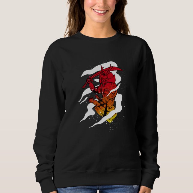 Japan Samurai Samurai Sword T Shirt (Framsida)