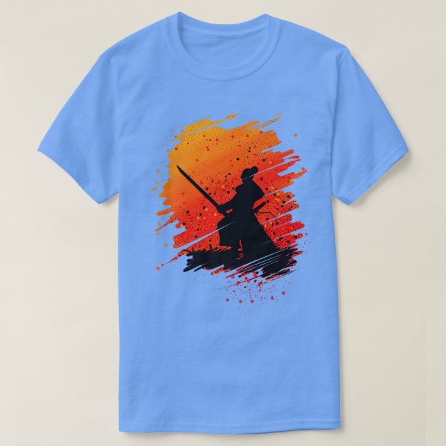Japan Samurai Samurai Sword  T Shirt (Design framsida)
